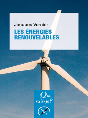 cover image of Les Énergies renouvelables